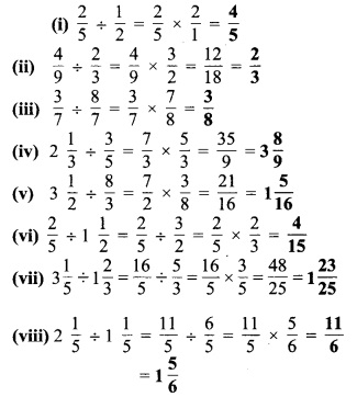 MP Board Class 7th Maths Solutions Chapter 2 भिन्न एवं दशमलव Ex 2. 4 4a