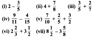 MP Board Class 7th Maths Solutions Chapter 2 भिन्न एवं दशमलव Ex 2.1 