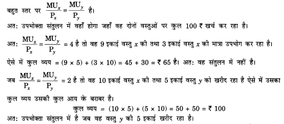 NCERT Solutions for Class 12 Microeconomics Chapter 2 Theory of Consumer Behavior (Hindi Medium) snq 5.2
