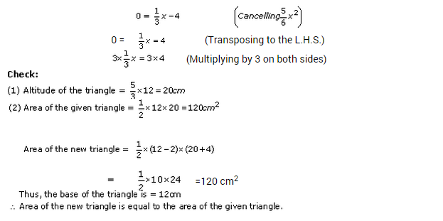 Class 8 Maths Linear Equations in One Variable Extra Questions 8