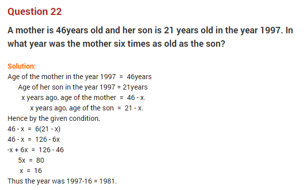 Class 8 Maths Linear Equations in One Variable Extra Questions 13