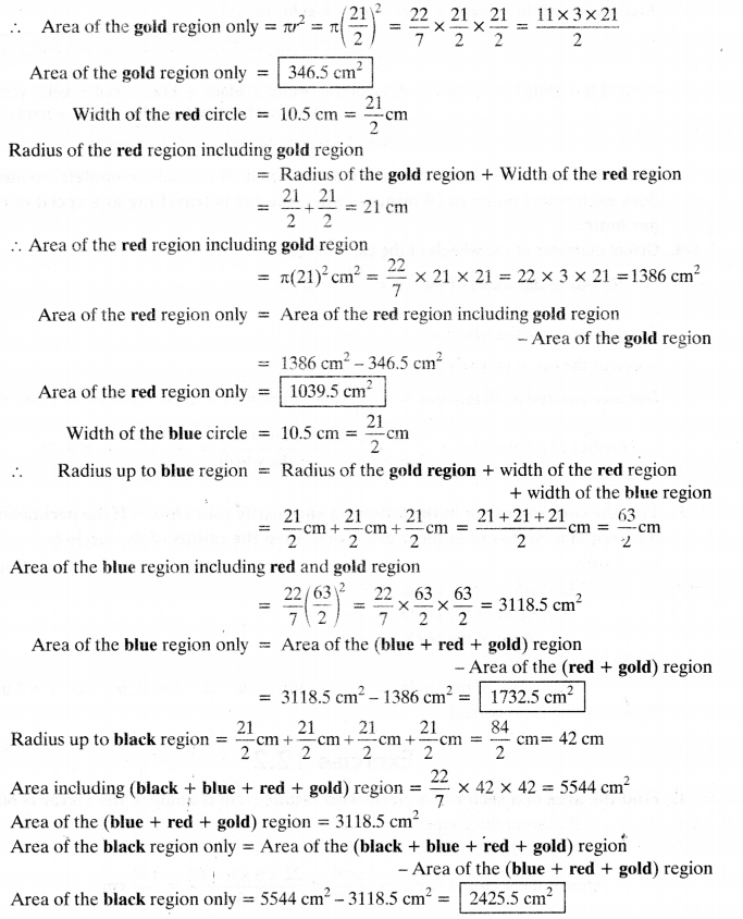 NCERT Solutions for Class 10 Maths Chapter 12 Areas Related to Circles Ex 12.1 2