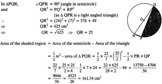 NCERT Solutions for Class 10 Maths Chapter 12 Areas Related to Circles Ex 12.3 1