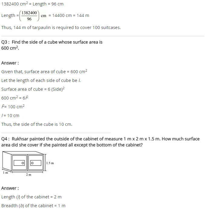 NCERT Solutions for Class 8 Maths Chapter 11 Mensuration Ex 11.3 q-2