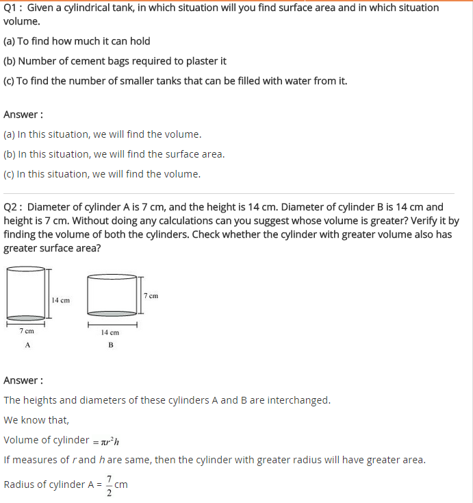 NCERT Solutions for Class 8 Maths Chapter 11 Mensuration Ex 11.4 q-1