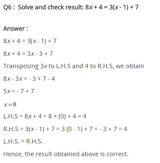 NCERT Solutions for Class 8 Maths Chapter 2 Linear Equations in One Variable Ex 2.3 q-6