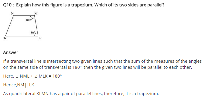 NCERT Solutions for Class 8 Maths Chapter 3 Understanding Quadrilaterals Ex 3.3 q-10