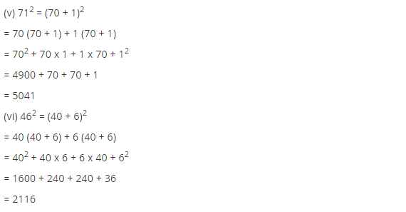 NCERT Solutions for Class 8 Maths Chapter 6 Squares and Square Roots Ex 6.2 Q1.1