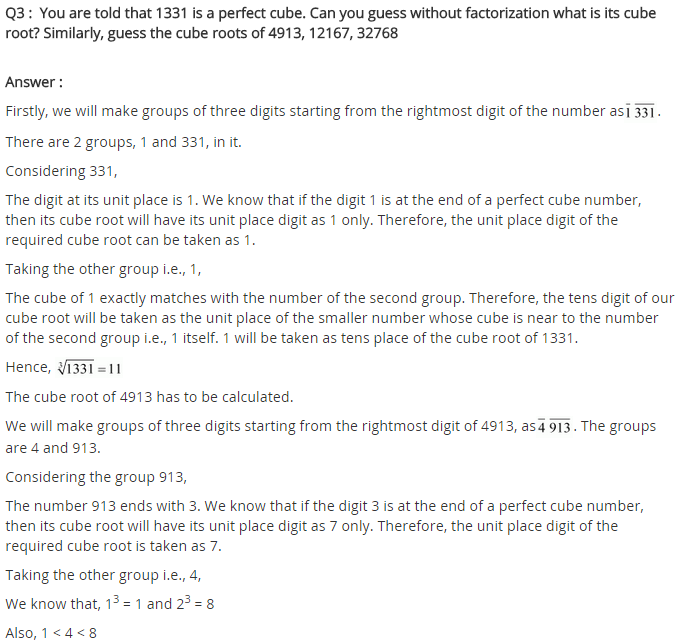 NCERT Solutions for Class 8 Maths Chapter 7 Cubes and Cube Roots Ex 7.2 A-3
