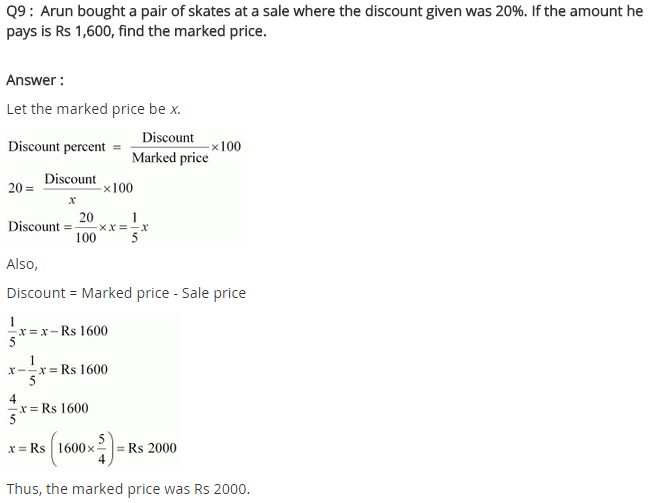 NCERT Solutions for Class 8 Maths Chapter 8 Comparing Quantities Ex 8.2 q-9