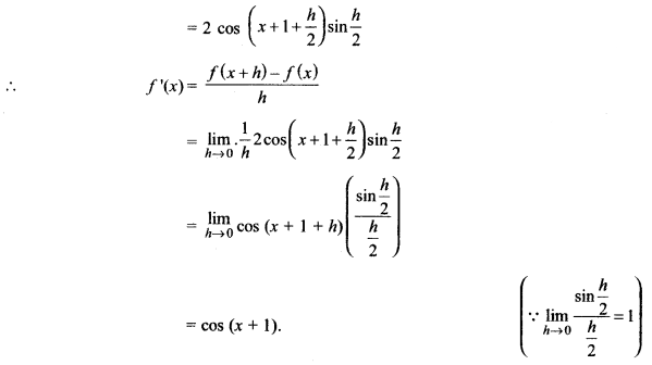 MP Board Class 11th Maths Solutions Chapter 13 सीमा और अवकलज विविध प्रश्नावली img-3