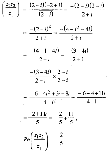 MP Board Class 11th Maths Solutions Chapter 5 सम्मिश्र संख्याएँ और द्विघातीय समीकरण विविध प्रश्नावली img-14