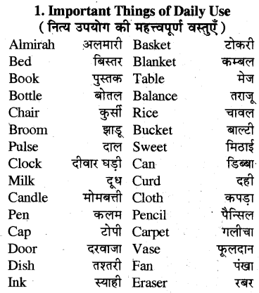 RBSE Class 6 English Process Writing 2